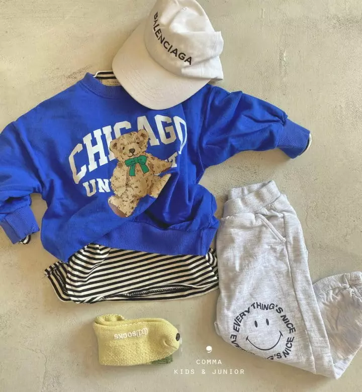 Comma - Korean Children Fashion - #minifashionista - Bear Sweatshirt