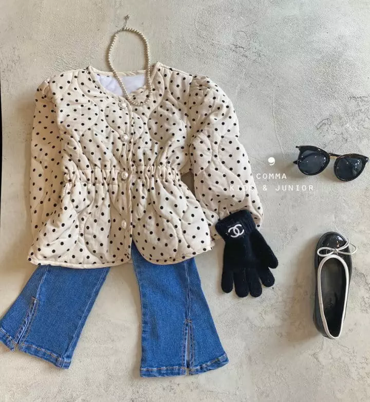 Comma - Korean Children Fashion - #prettylittlegirls - Slit Denim Pants - 3