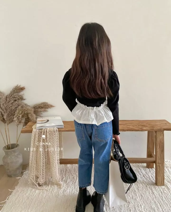 Comma - Korean Children Fashion - #prettylittlegirls - Slit Jeans - 6