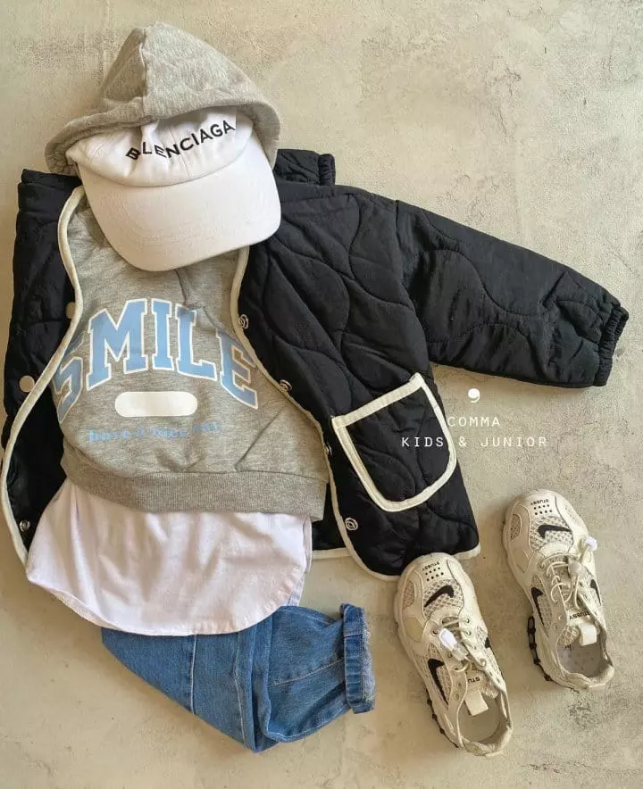 Comma - Korean Children Fashion - #stylishchildhood - Hoody Vest - 3
