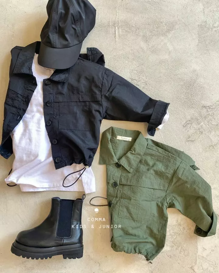 Comma - Korean Children Fashion - #stylishchildhood - String Jacket