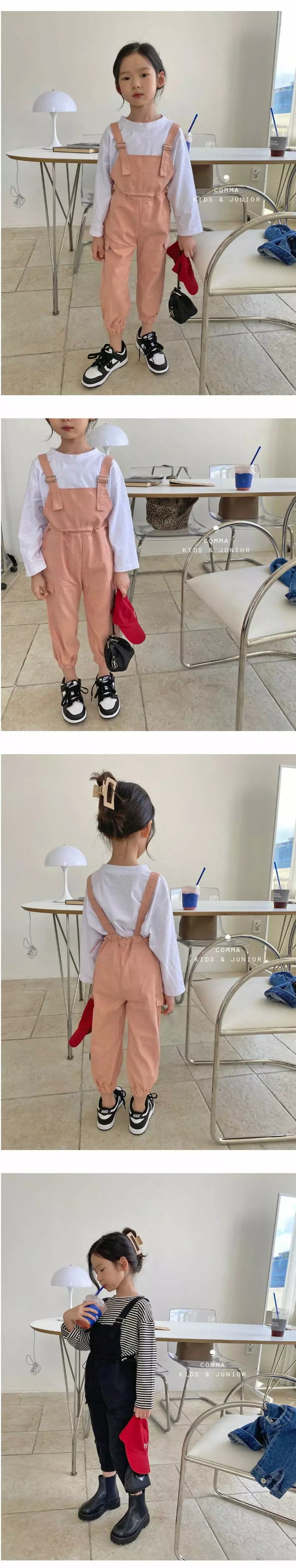 Comma - Korean Children Fashion - #stylishchildhood - Casual Dungaree Pants - 3