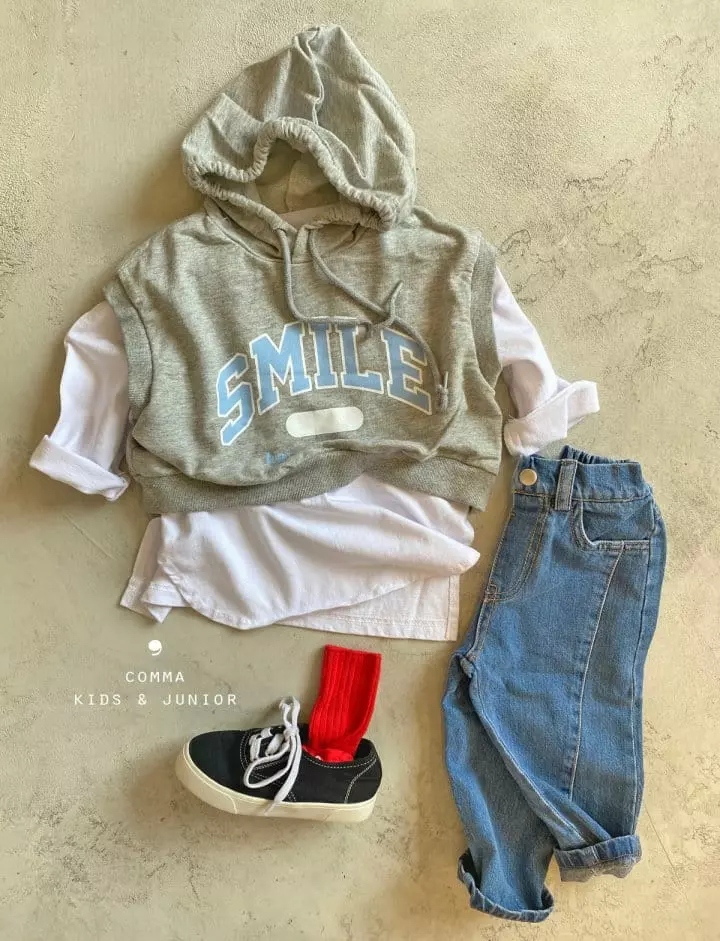 Comma - Korean Children Fashion - #todddlerfashion - Hoody Vest