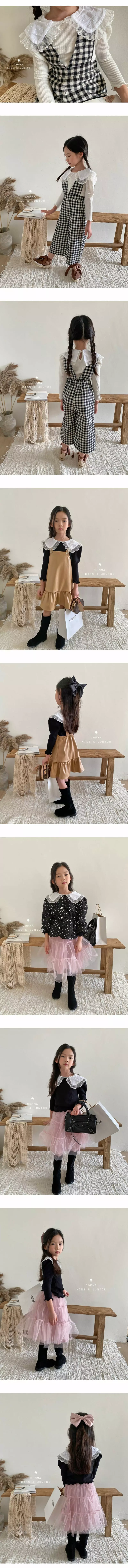 Comma - Korean Children Fashion - #todddlerfashion - Collar Puff Tee - 2