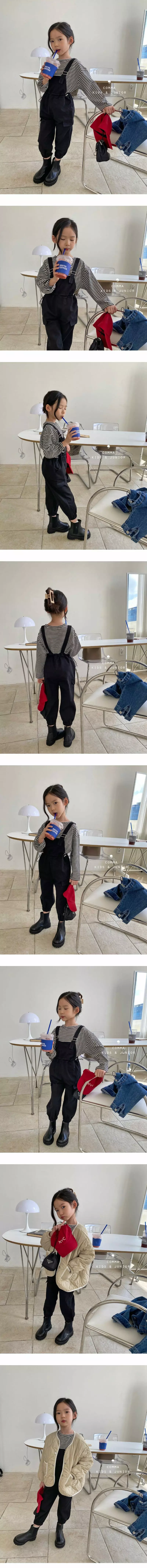 Comma - Korean Children Fashion - #todddlerfashion - Casual Dungaree Pants