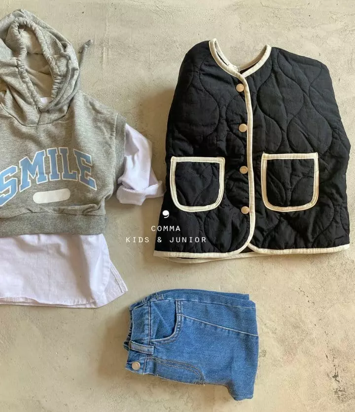 Comma - Korean Children Fashion - #toddlerclothing - Hoody Vest - 2