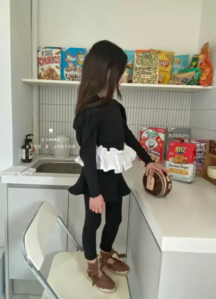 Comma - Korean Children Fashion - #toddlerclothing - Daily Denim Skirt Leggings