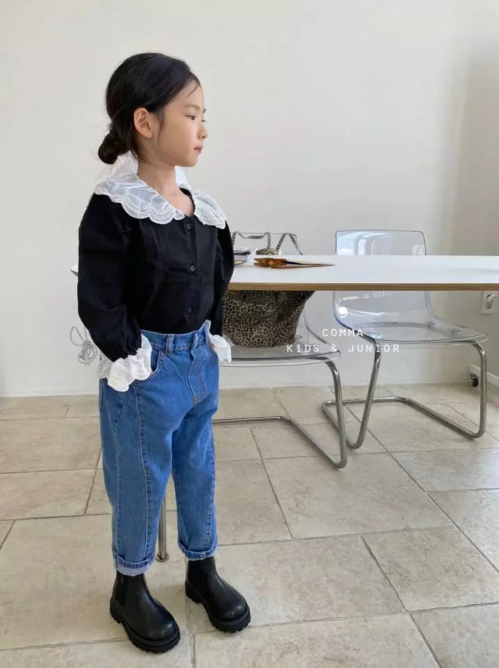 Comma - Korean Children Fashion - #toddlerclothing - Slit Jeans - 8