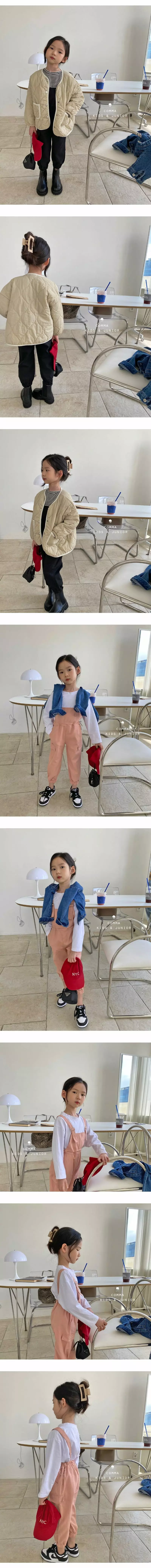 Comma - Korean Children Fashion - #toddlerclothing - Casual Dungaree Pants - 2