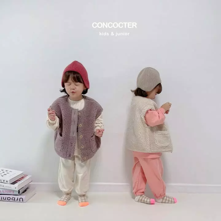 Concocter - Korean Children Fashion - #Kfashion4kids - Heart Bear Top Bottom Set - 9