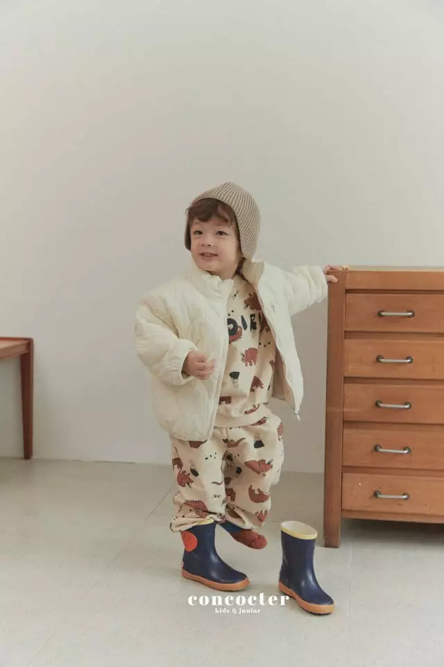 Concocter - Korean Children Fashion - #Kfashion4kids - Dino Top Bottom Set - 2