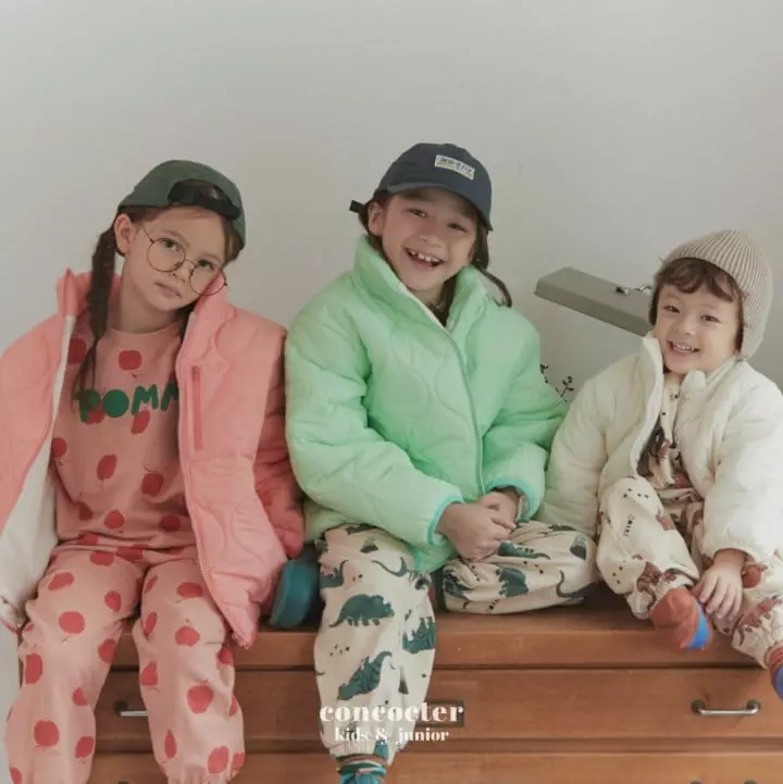 Concocter - Korean Children Fashion - #Kfashion4kids - Macaroon Quilting Jacket