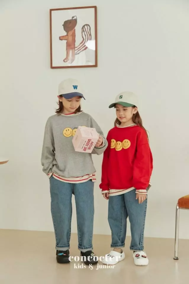 Concocter - Korean Children Fashion - #childofig - Doldol Smile Sweatshirt - 2