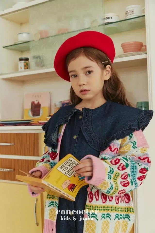 Concocter - Korean Children Fashion - #childofig - Denim Frill Jumpsuit - 7