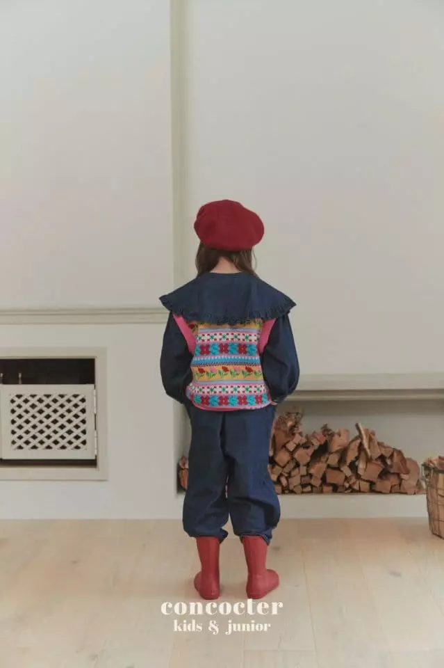 Concocter - Korean Children Fashion - #childofig - Siena Jacquaed Knit Vest - 6