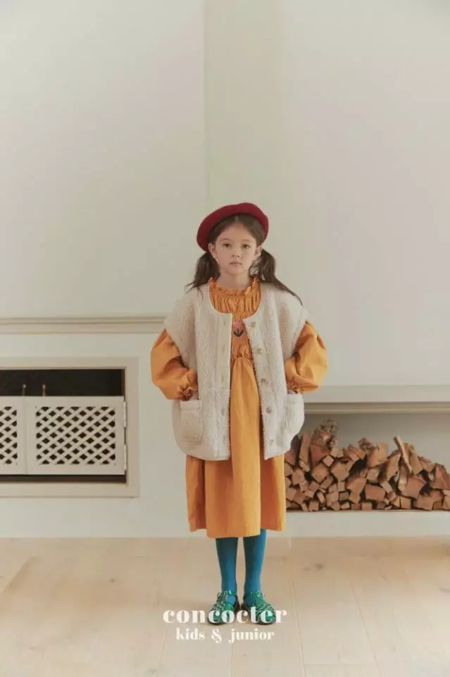 Concocter - Korean Children Fashion - #childofig - Smocking Tulip One-piece - 11