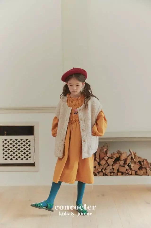 Concocter - Korean Children Fashion - #childofig - Smocking Tulip One-piece - 12