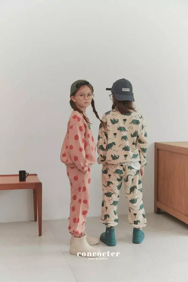 Concocter - Korean Children Fashion - #childofig - Apple Top Bottom Set - 9
