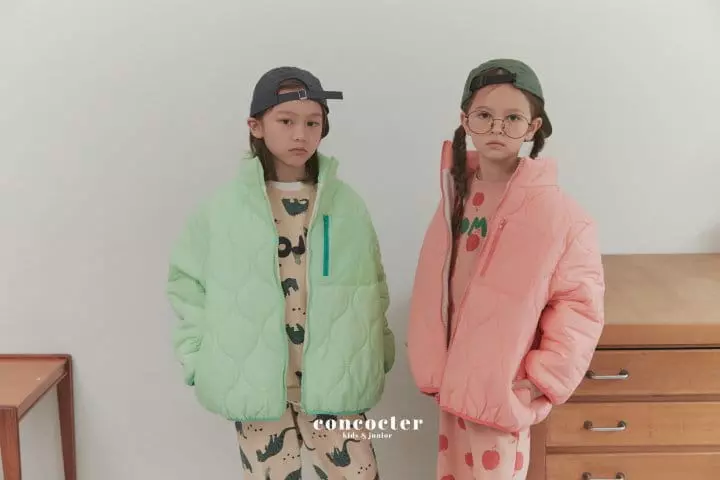 Concocter - Korean Children Fashion - #childofig - Macaroon Quilting Jacket - 7