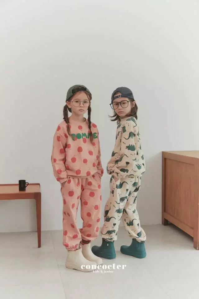 Concocter - Korean Children Fashion - #childrensboutique - Apple Top Bottom Set - 10
