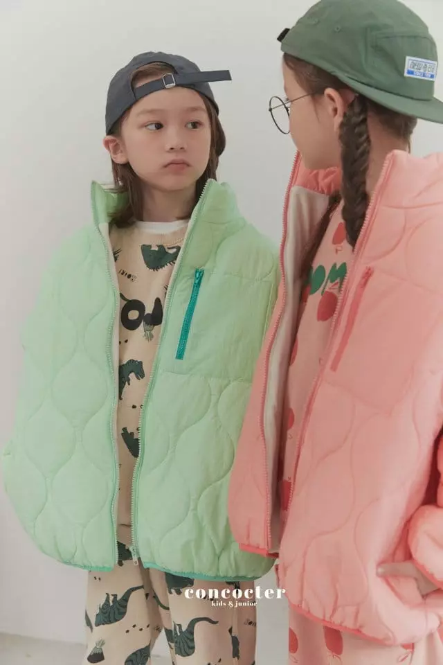 Concocter - Korean Children Fashion - #childrensboutique - Macaroon Quilting Jacket - 8