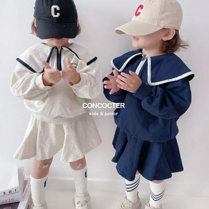 Concocter - Korean Children Fashion - #childrensboutique - Sailor Top Bottom Set - 11