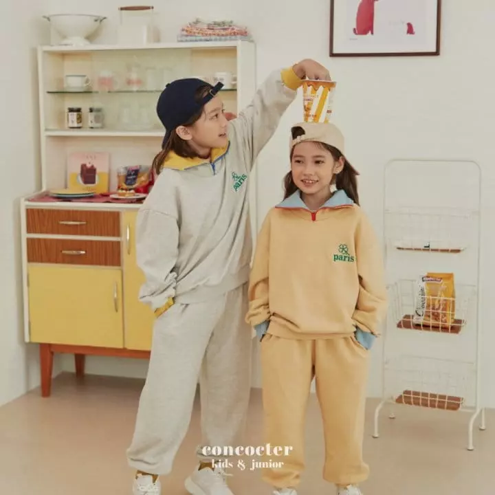 Concocter - Korean Children Fashion - #designkidswear - Clover Zipper Anorak Top Bottom Set