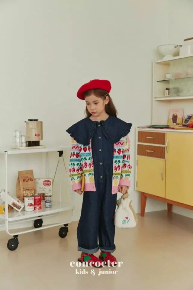 Concocter - Korean Children Fashion - #designkidswear - Denim Frill Jumpsuit - 9