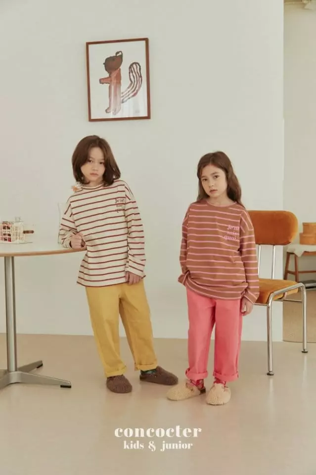 Concocter - Korean Children Fashion - #designkidswear - Ogam Stripes Tee - 5