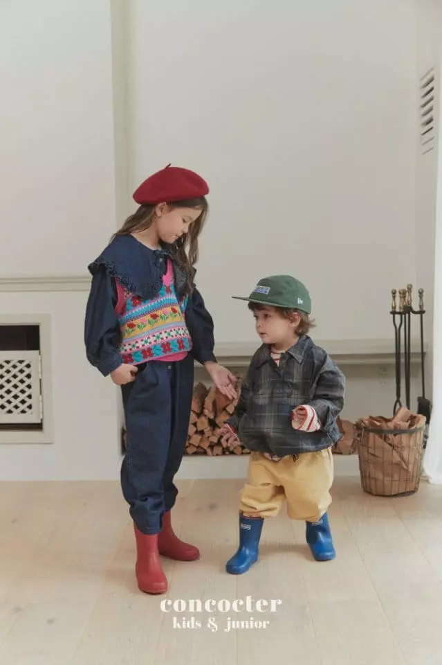 Concocter - Korean Children Fashion - #discoveringself - Siena Jacquaed Knit Vest - 9