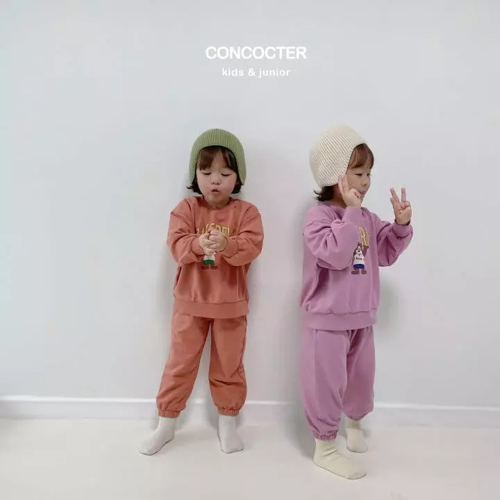 Concocter - Korean Children Fashion - #discoveringself - Powerful Bear Top Bottom Set - 3