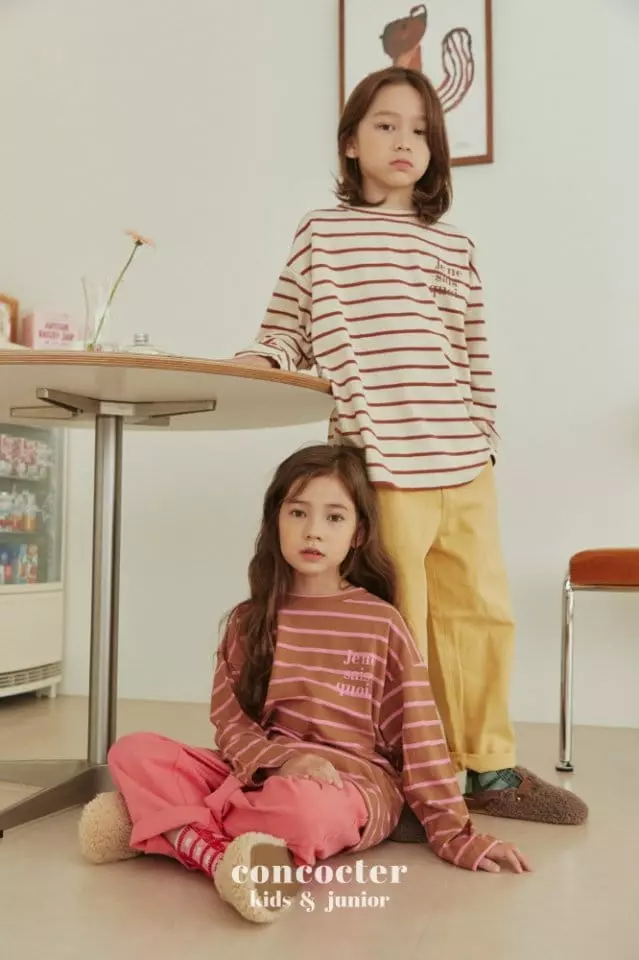 Concocter - Korean Children Fashion - #discoveringself - Ogam Stripes Tee - 6