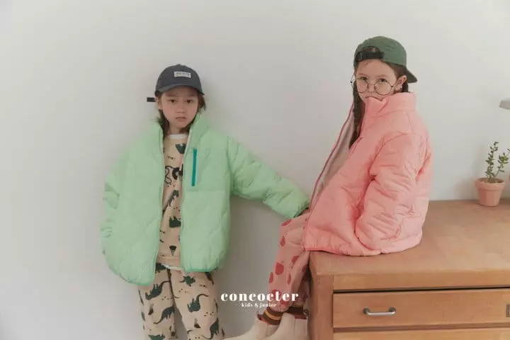 Concocter - Korean Children Fashion - #discoveringself - Macaroon Quilting Jacket - 10