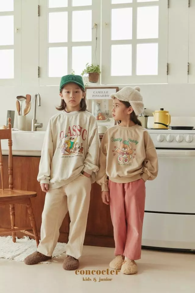 Concocter - Korean Children Fashion - #kidsshorts - Hug Sweatshirt - 3