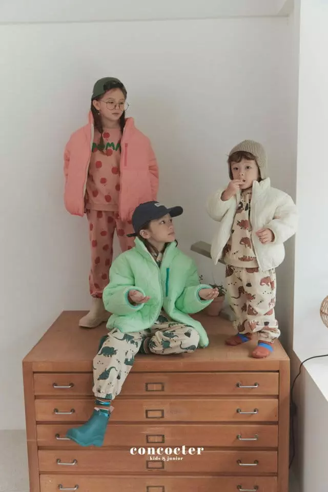Concocter - Korean Children Fashion - #kidsshorts - Macaroon Quilting Jacket - 12