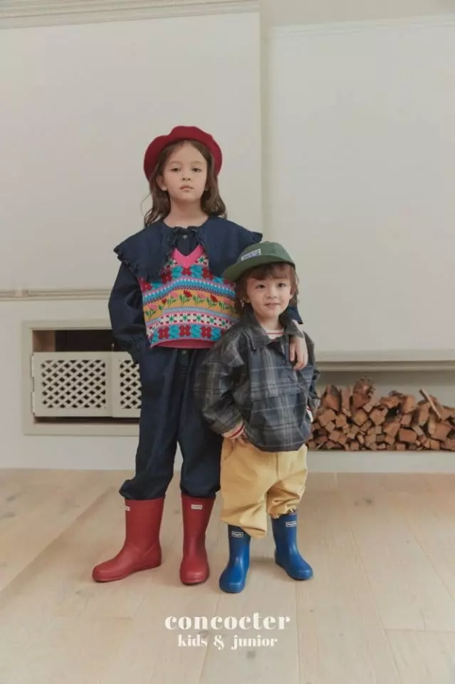 Concocter - Korean Children Fashion - #kidsstore - Siena Jacquaed Knit Vest - 12