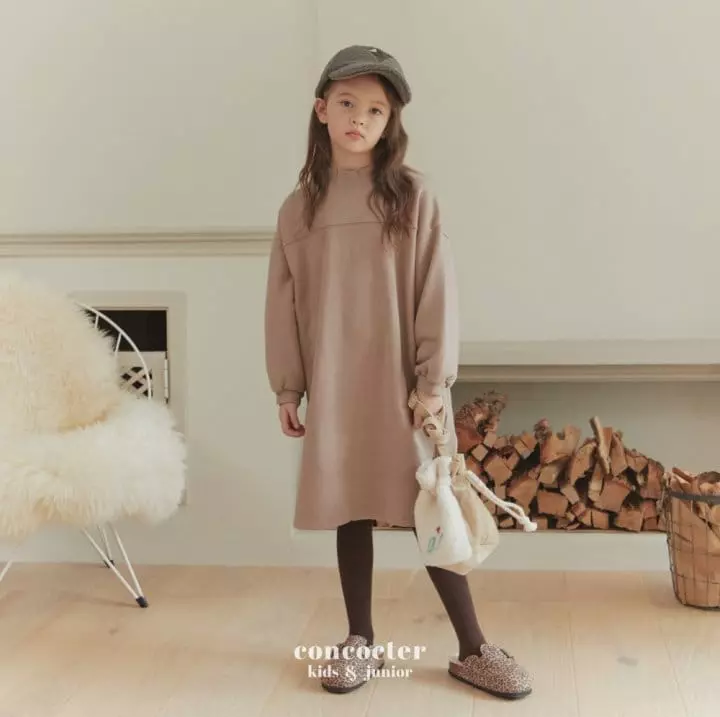 Concocter - Korean Children Fashion - #kidsstore - Wrinkle Cocon One-piece - 6