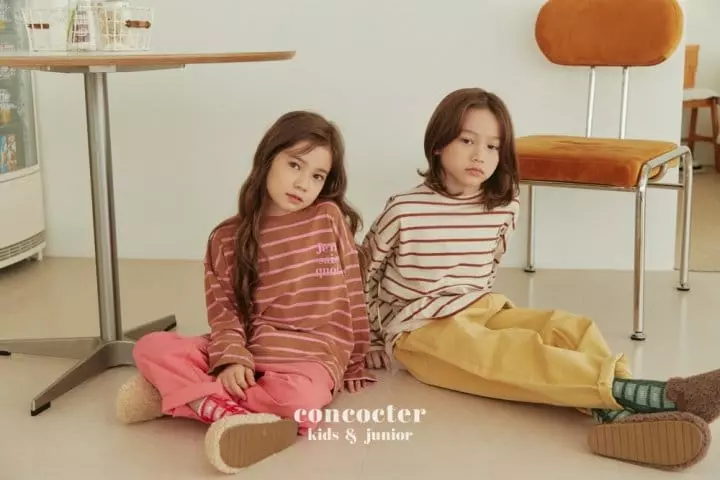 Concocter - Korean Children Fashion - #kidsstore - Ogam Stripes Tee - 9