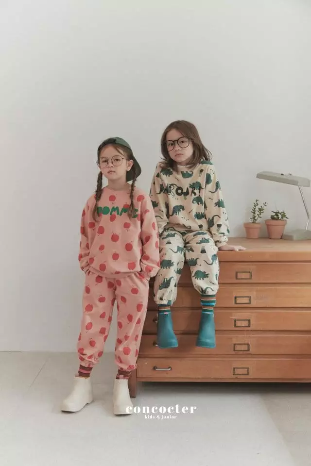 Concocter - Korean Children Fashion - #kidsstore - Apple Top Bottom Set