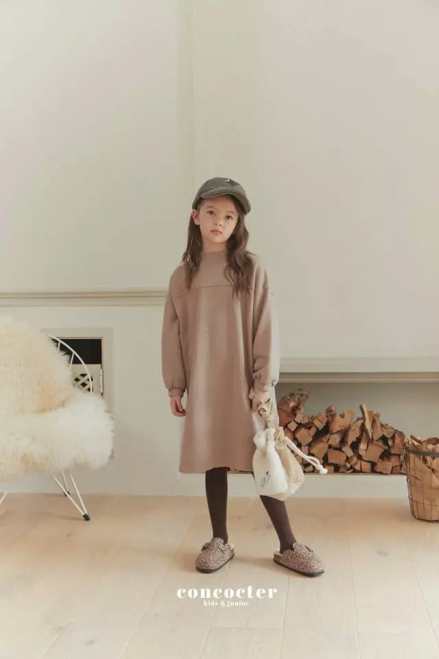 Concocter - Korean Children Fashion - #kidzfashiontrend - Wrinkle Cocon One-piece - 7