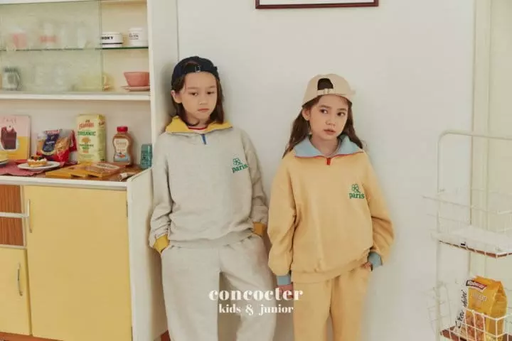 Concocter - Korean Children Fashion - #littlefashionista - Clover Zipper Anorak Top Bottom Set - 8