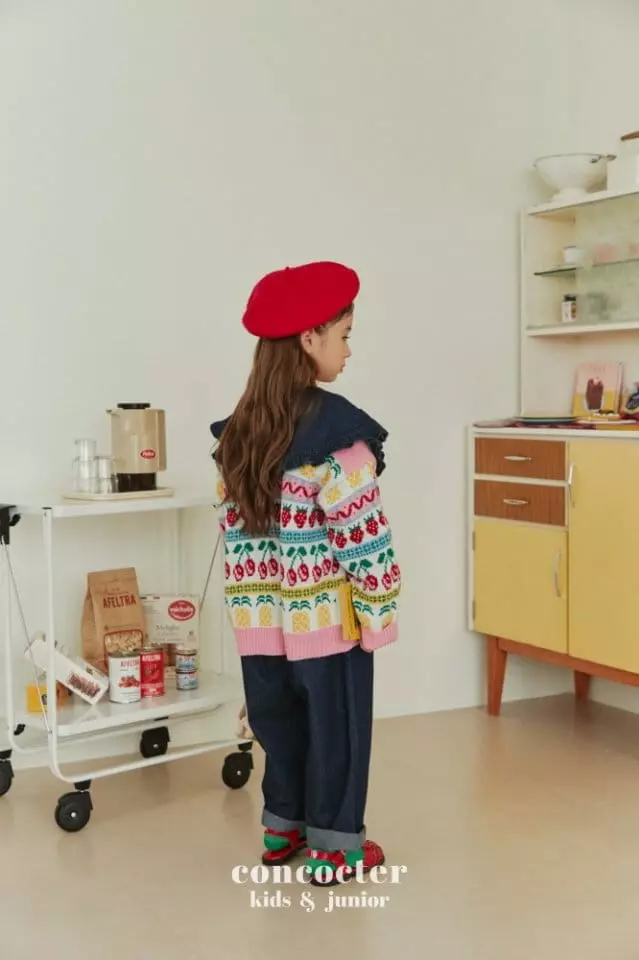 Concocter - Korean Children Fashion - #littlefashionista - Denim Frill Jumpsuit - 2
