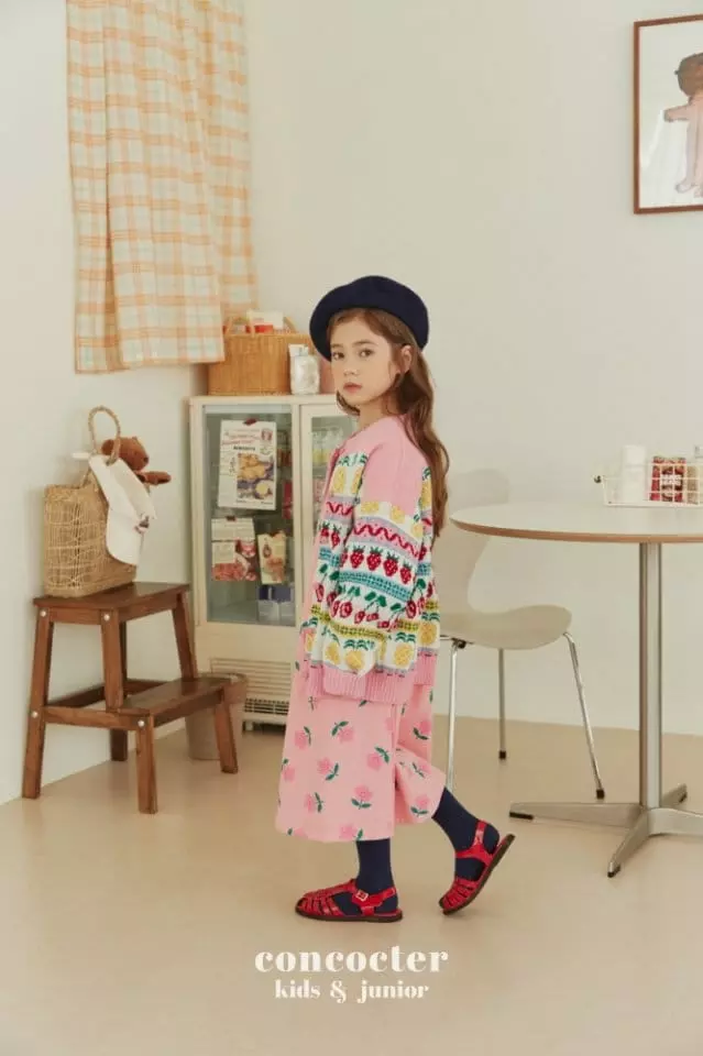 Concocter - Korean Children Fashion - #Kfashion4kids - Sweet Fruit Knit Cardigam - 4