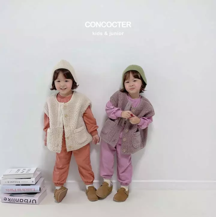 Concocter - Korean Children Fashion - #littlefashionista - Powerful Bear Top Bottom Set - 9
