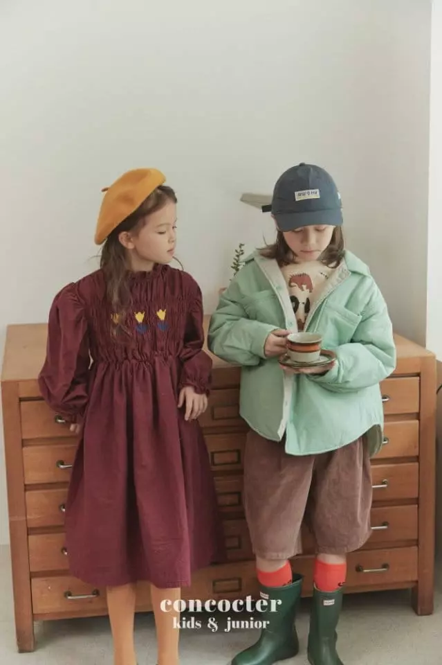 Concocter - Korean Children Fashion - #littlefashionista - Padding Shirt - 5