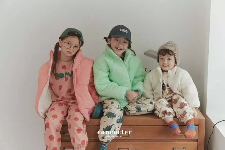 Concocter - Korean Children Fashion - #littlefashionista - Macaroon Quilting Jacket - 2