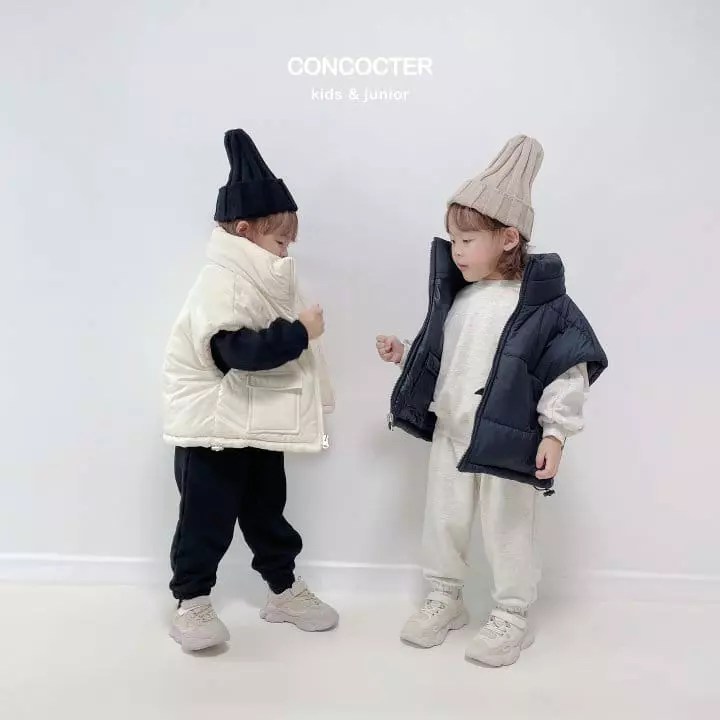 Concocter - Korean Children Fashion - #littlefashionista - Power Shoulder Top Bottom Set - 5