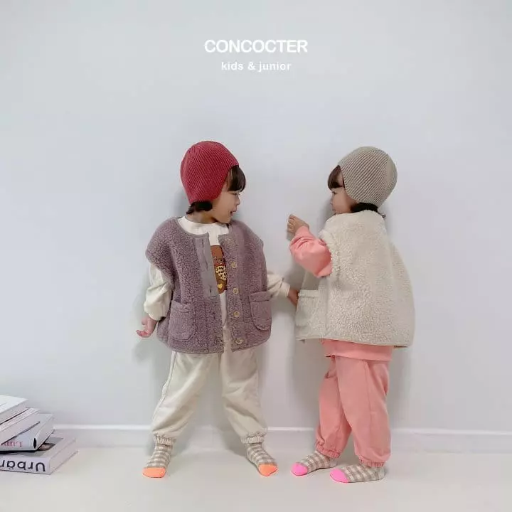 Concocter - Korean Children Fashion - #magicofchildhood - Heart Bear Top Bottom Set - 11