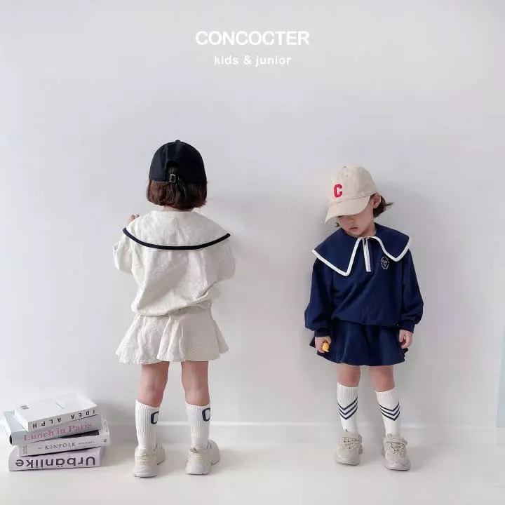 Concocter - Korean Children Fashion - #magicofchildhood - Sailor Plare Skirt - 5