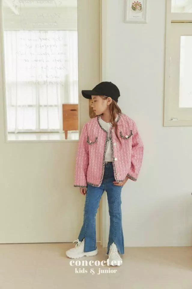 Concocter - Korean Children Fashion - #minifashionista - Denim Slit Pants